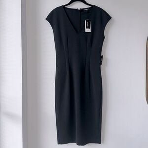 *NWT* Express, Perfect Work Dress! Midi Dress, Black Dress, Sz. S